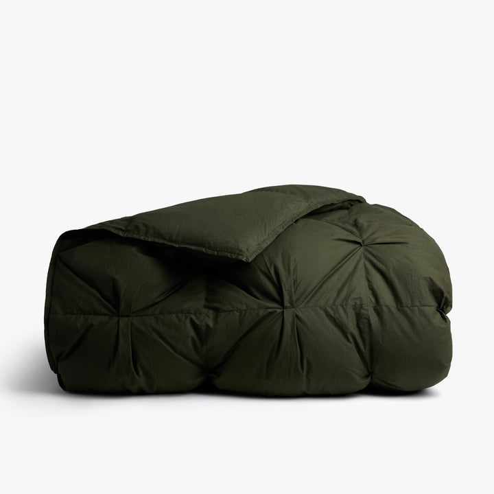 Organic Cotton Puff Comforter (Evergreen)