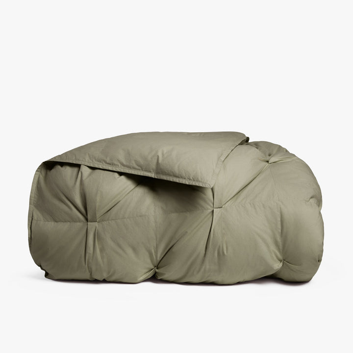 Organic Cotton Puff Comforter (Moss)