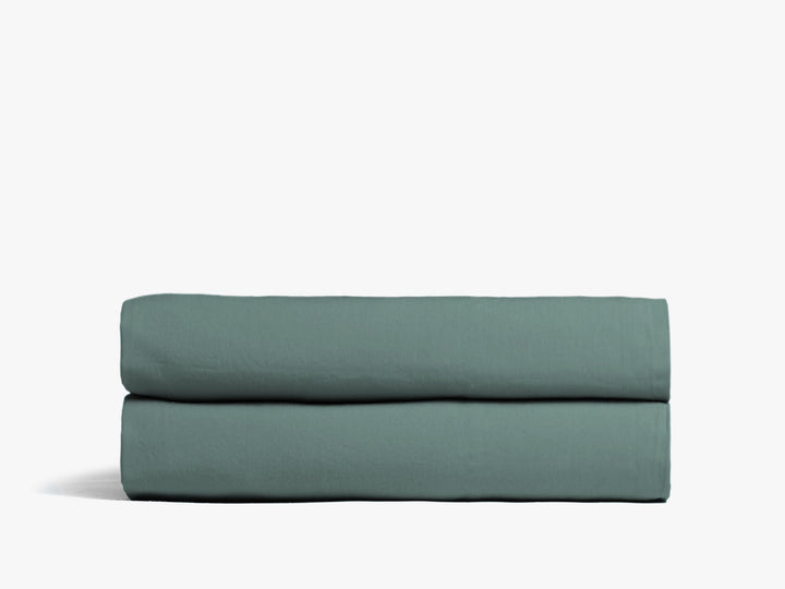 Percale Fitted Sheet (Agave)