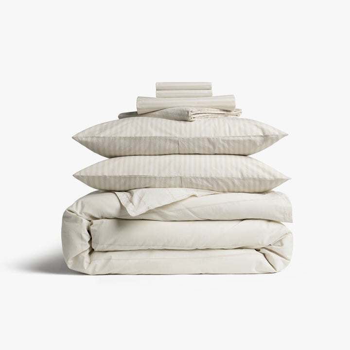 Percale Bundle - Bone Stripe F/Q