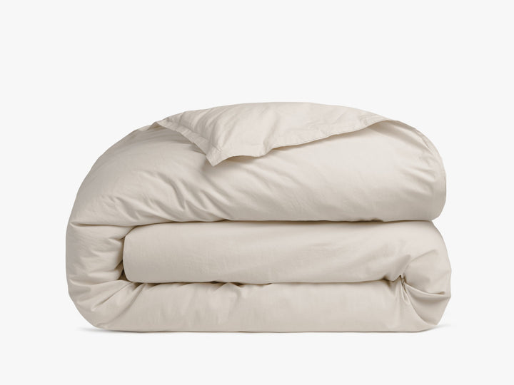 Percale Duvet Cover (Bone)