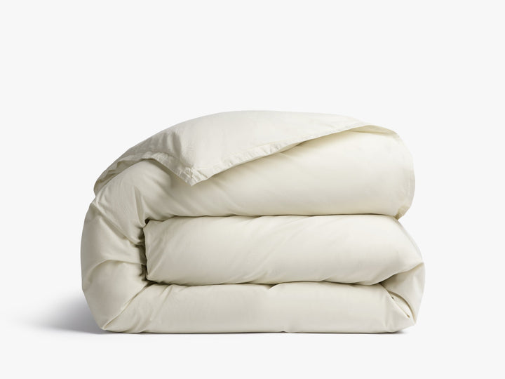 Percale Duvet Cover (Butter)