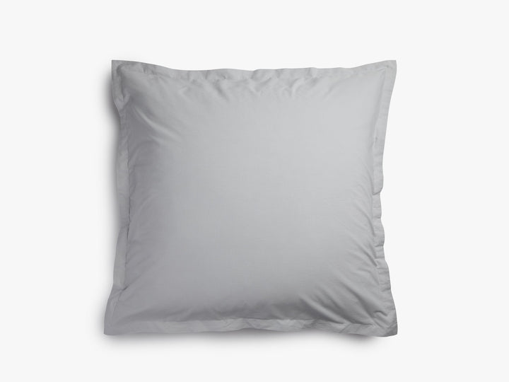 Percale Euro Sham (Light Grey)