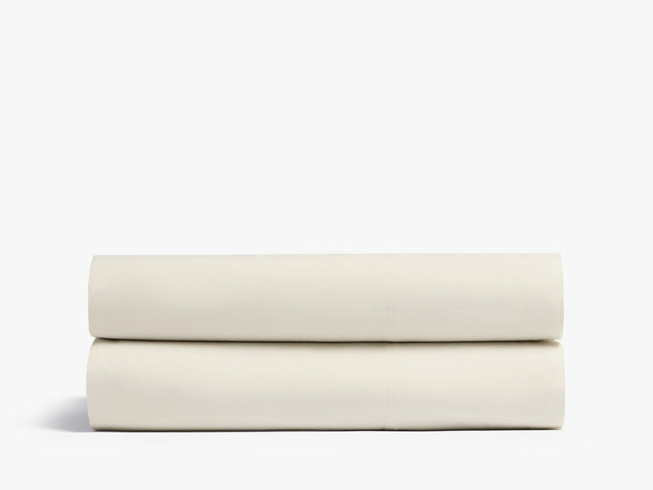 Percale Fitted Sheet (Butter)