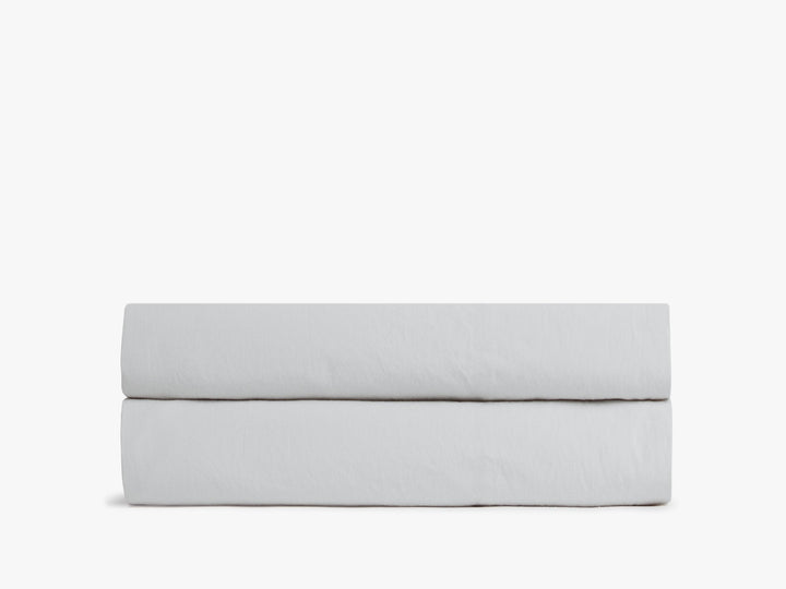 Percale Fitted Sheet (Light Grey)