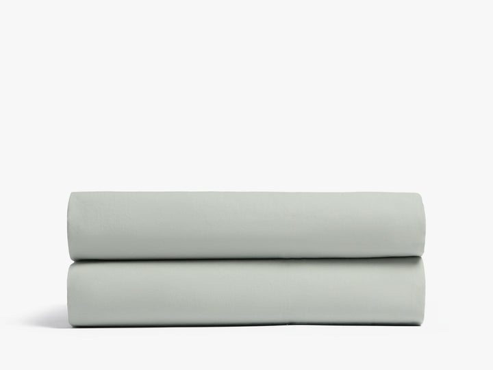 Percale Fitted Sheet (Sage)