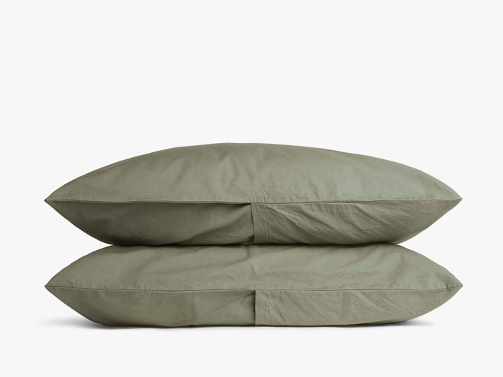 Percale Pillowcase Set (Moss)