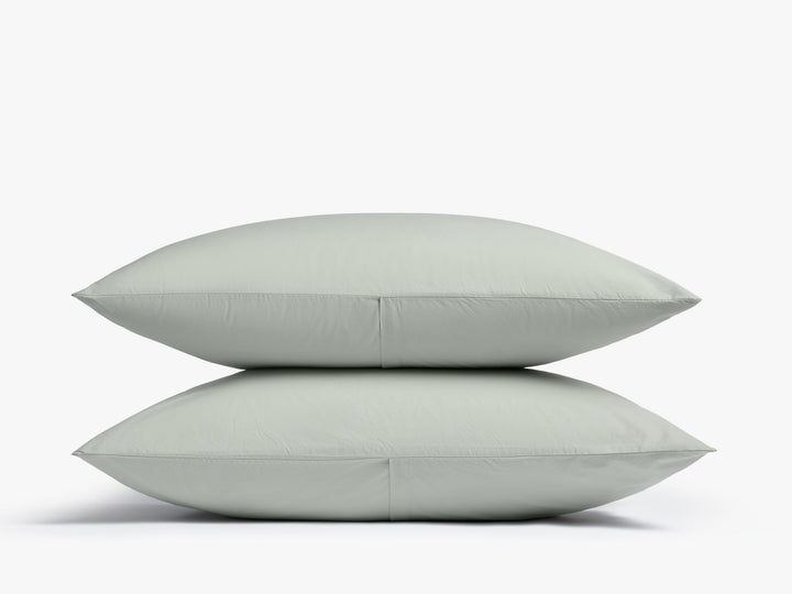 Percale Pillowcase Set (Sage)