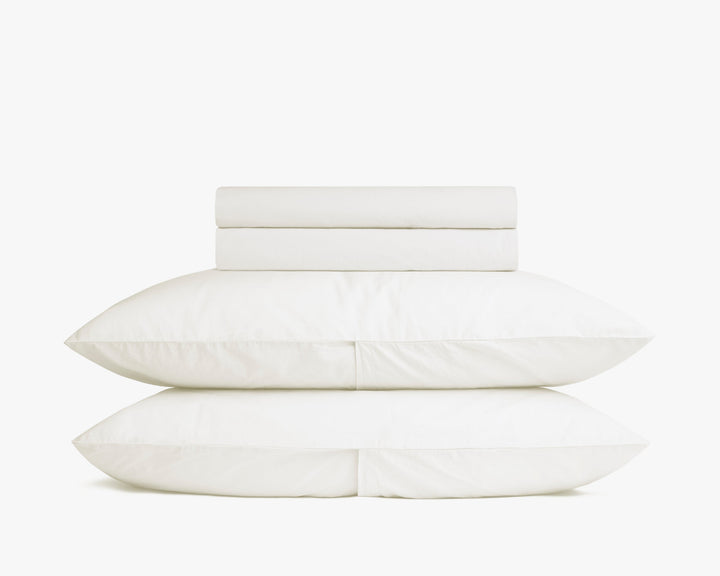 Percale Sheet Set - Cream F/Q