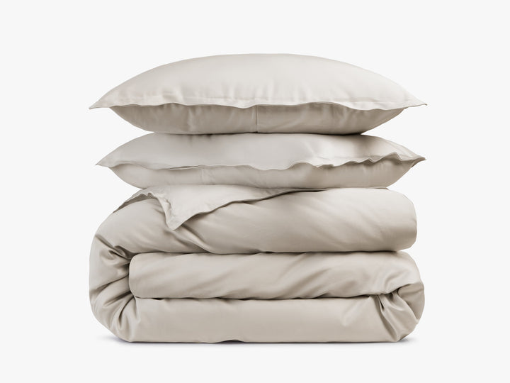 Sateen Duvet Cover Set - Bone F/Q