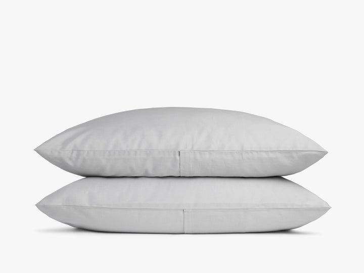 Sateen Pillowcase Set (Light Grey)