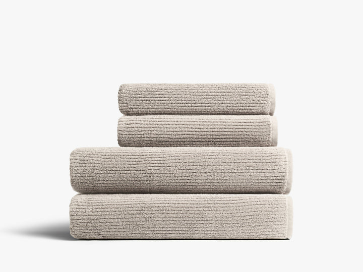 2+2 Soft Rib Bath Bundle - Bone