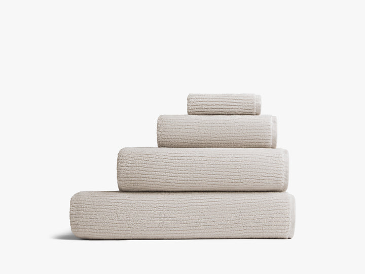 Soft Rib Towels (Bone)