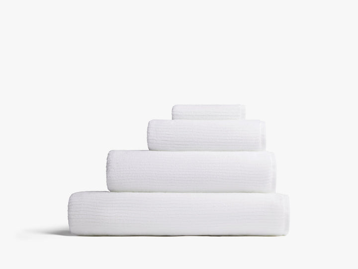 Soft Rib Towels (White)