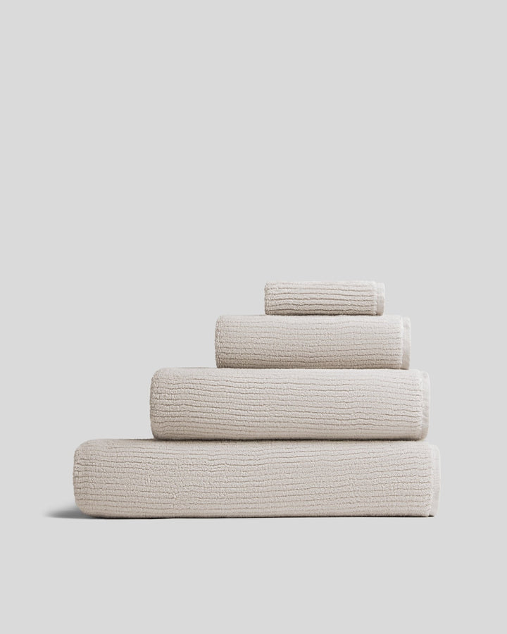 Soft Rib Towels (Bone)