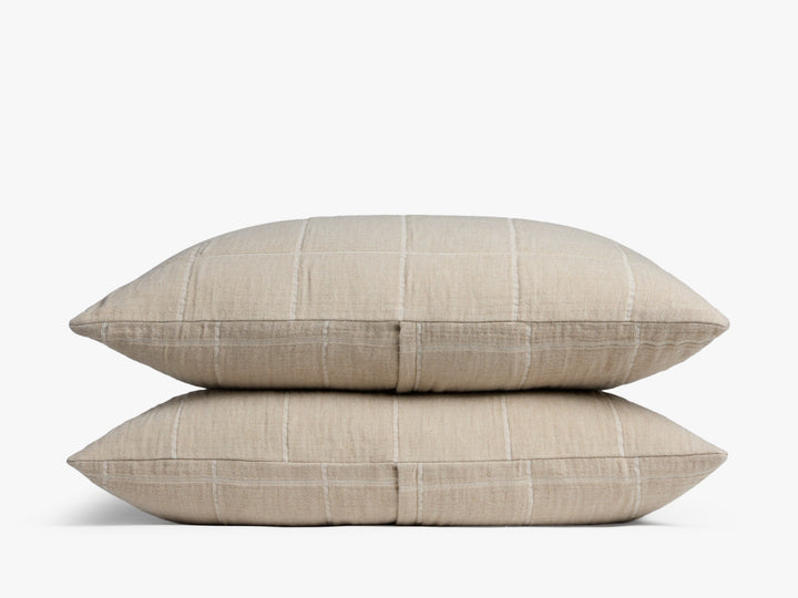 Terrace Gauze Sham Set (Toast)