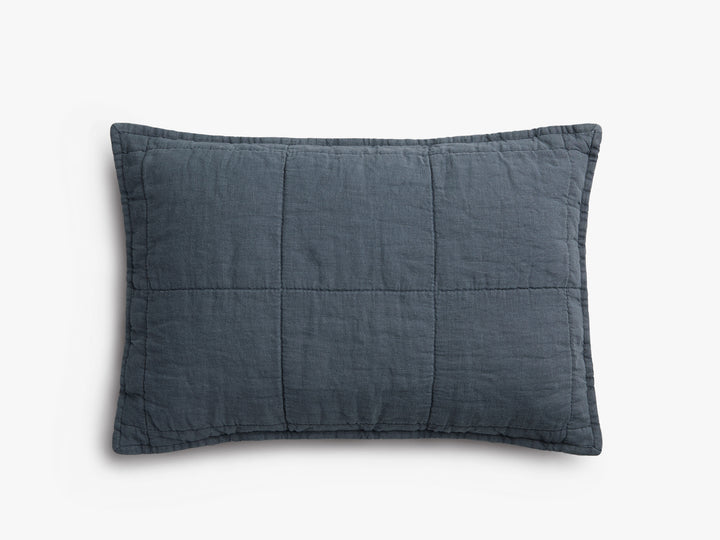Toddler Linen Box Quilted Sham (Dusk)