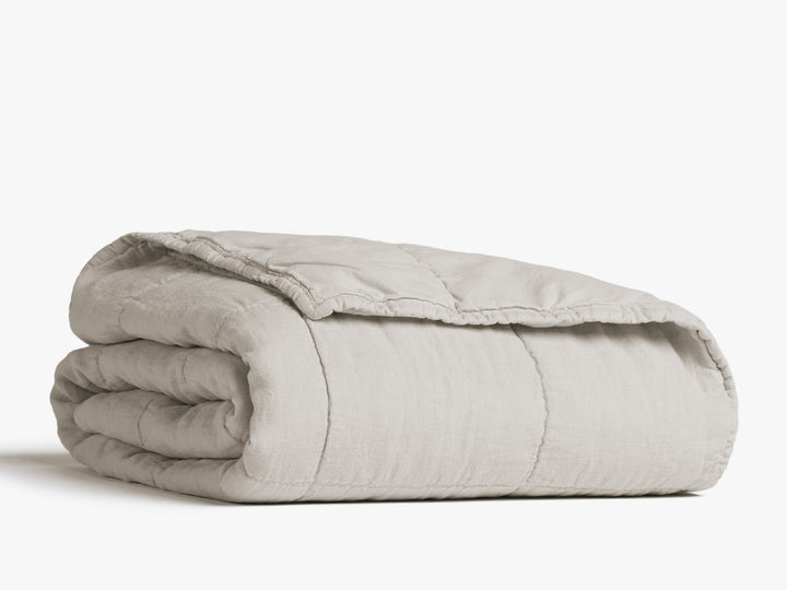 Toddler Linen Box Quilt (Bone)