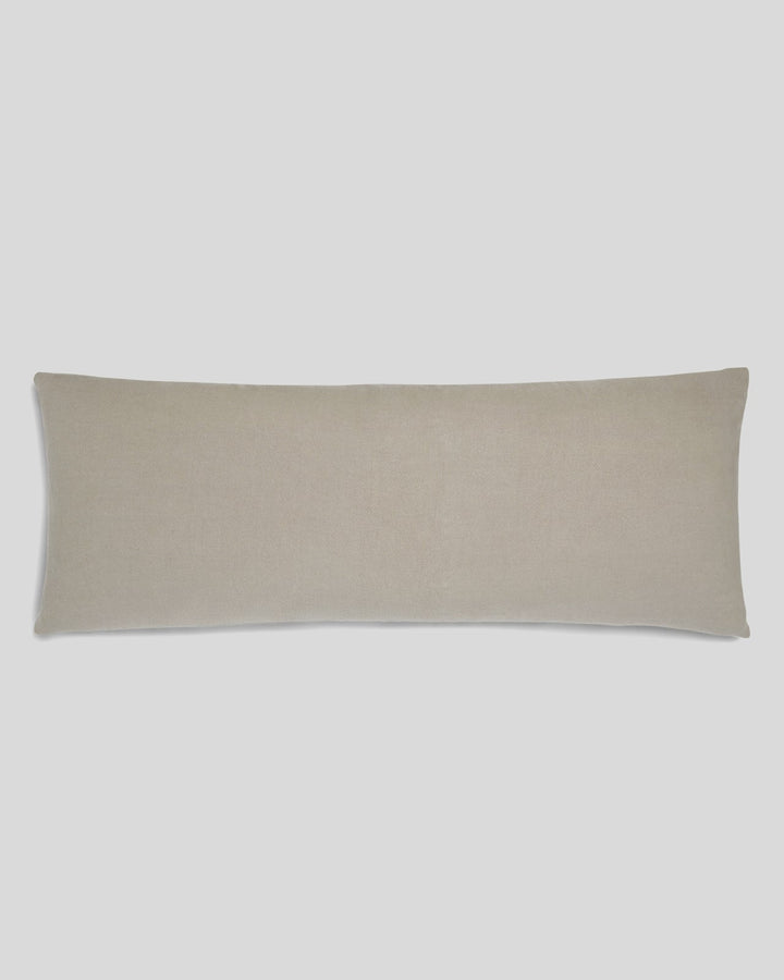Vintage Linen Body Pillow Cover (Natural)