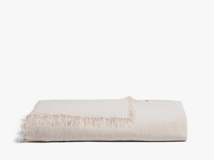 Vintage Linen Throw (Natural)