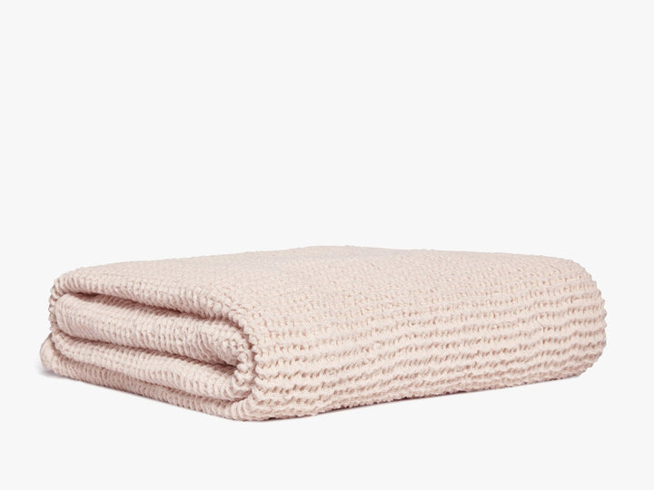 Waffle Baby Blanket (Blush)