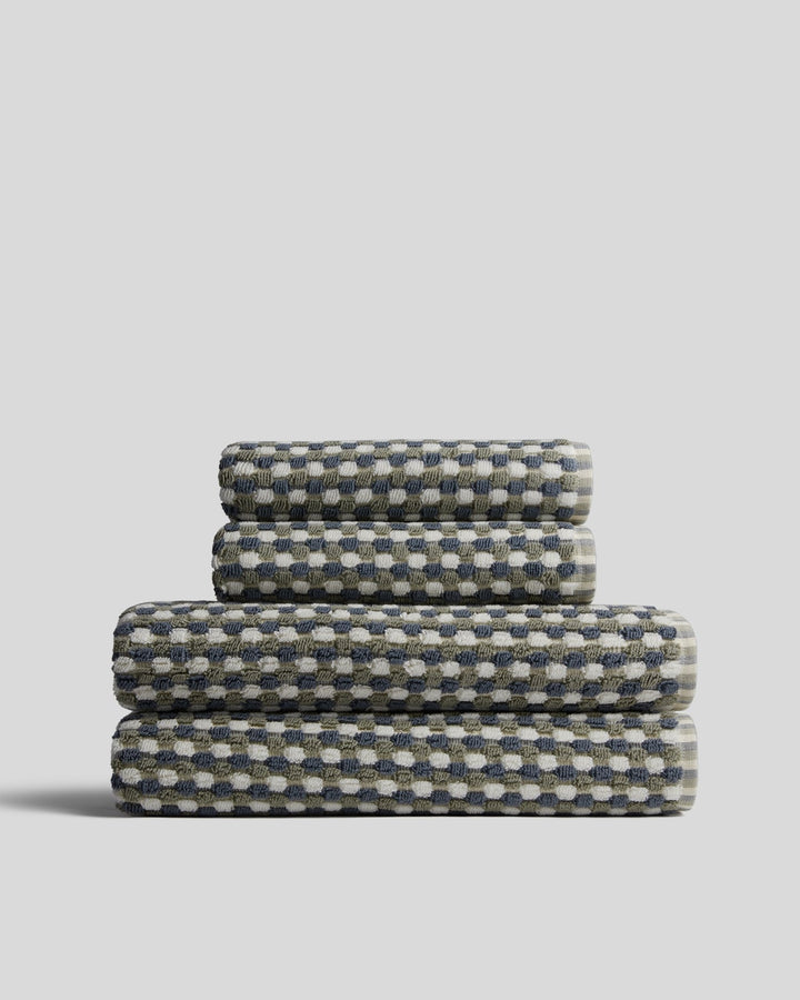 2+2 Organic Mosaic Bath Bundle - Moss and Dusk