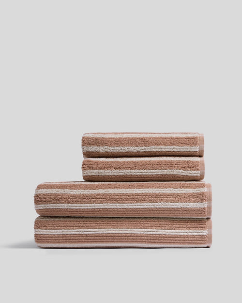 2+2 Organic Resort Stripe Bath Bundle