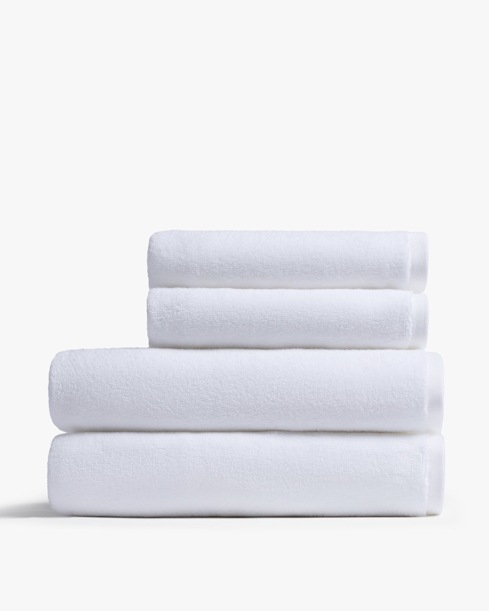2+2 Organic Plush Bath Bundle - White
