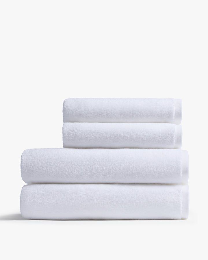 2+2 Organic Plush Bath Bundle - White