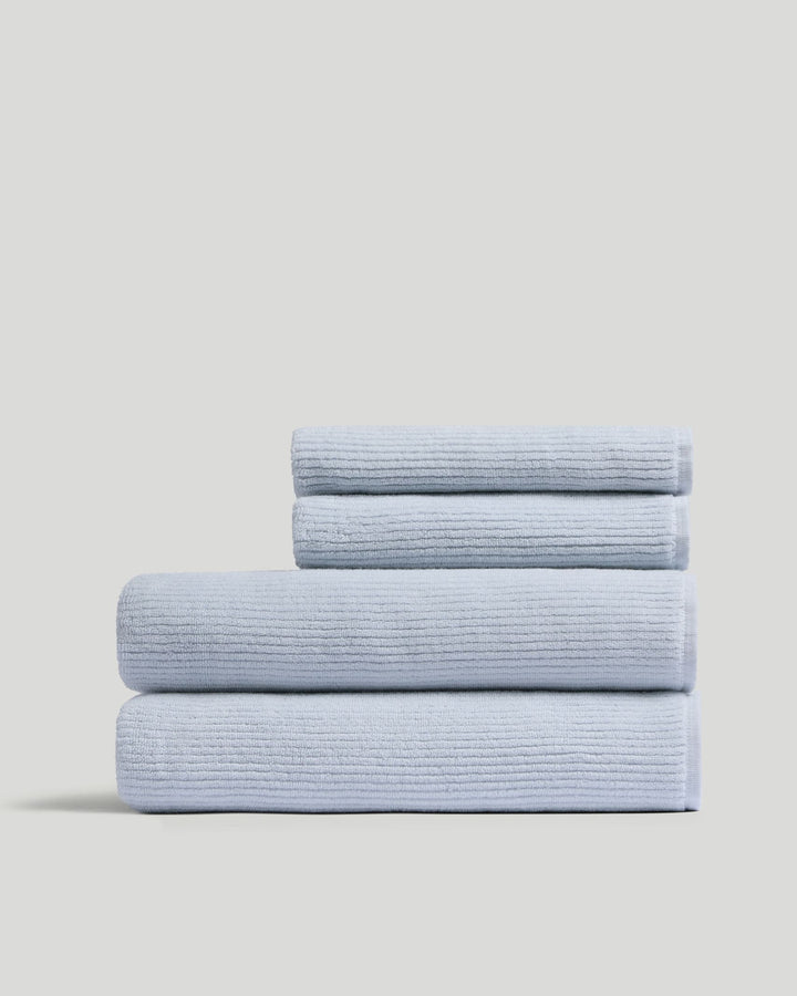 2+2 Soft Rib Bath Bundle - Lagoon