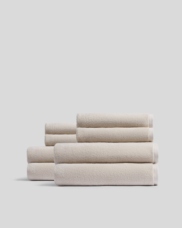 4+4 Organic Plush Bath Bundle - Bone