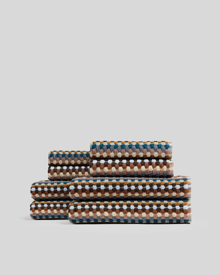 4+4 Organic Mosaic Bath Bundle - Multi