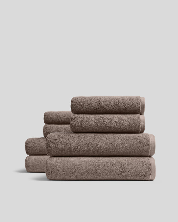 4+4 Organic Plush Bath Bundle - Warm Grey