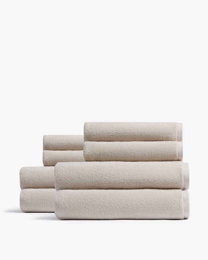 4+4 Organic Plush Bath Bundle - Bone