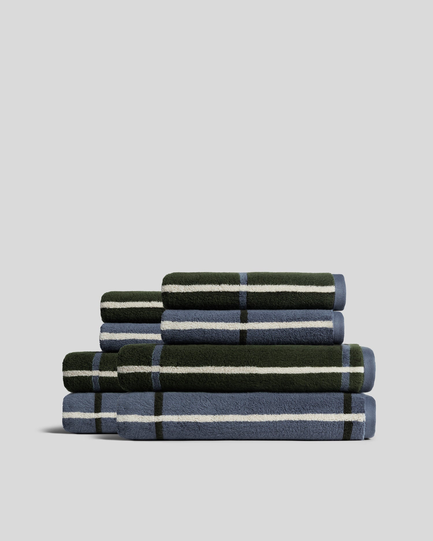 4+4 Organic Plush Bath Bundle - Dusk Windowpane