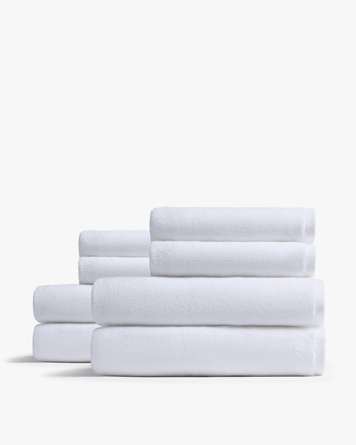 4+4 Organic Plush Bath Bundle - White