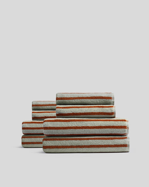 4+4 Organic Resort Stripe Bath Bundle