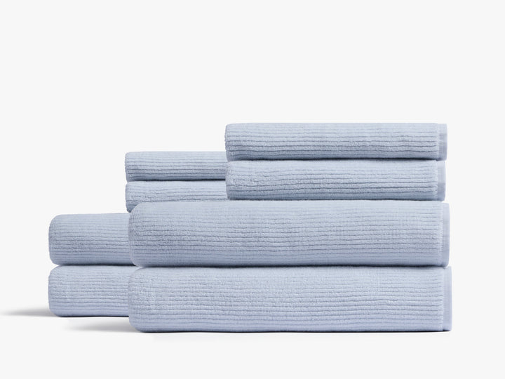 4+4 Soft Rib Bath Bundle - Lagoon