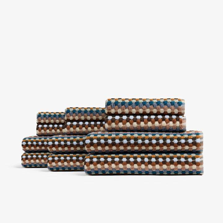 6+6 Organic Mosaic Bath Bundle - Multi