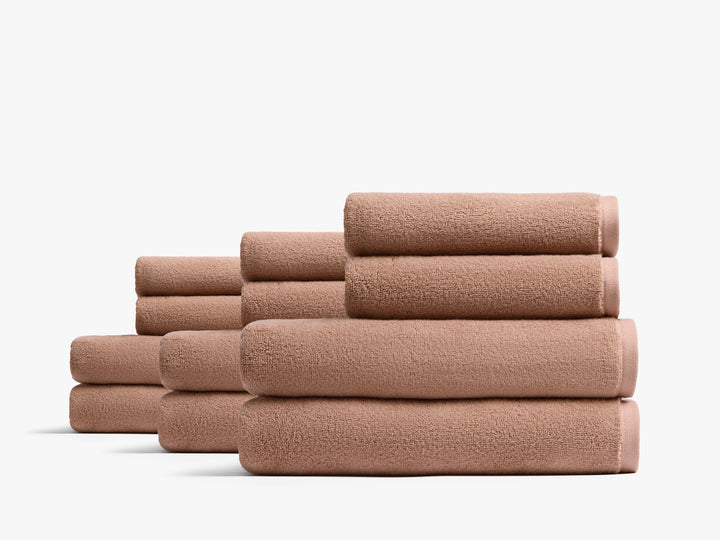 6+6 Organic Plush Bath Bundle - Adobe