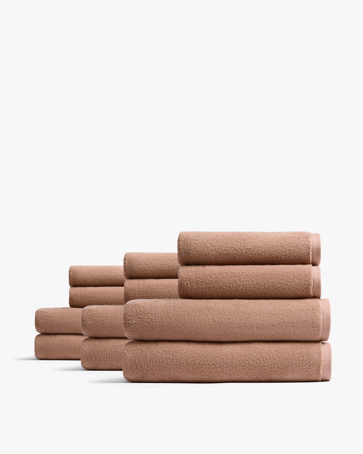6+6 Organic Plush Bath Bundle - Adobe