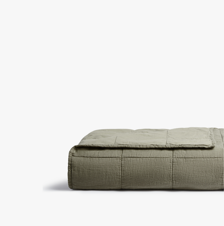 Linen Box Quilt (Moss)