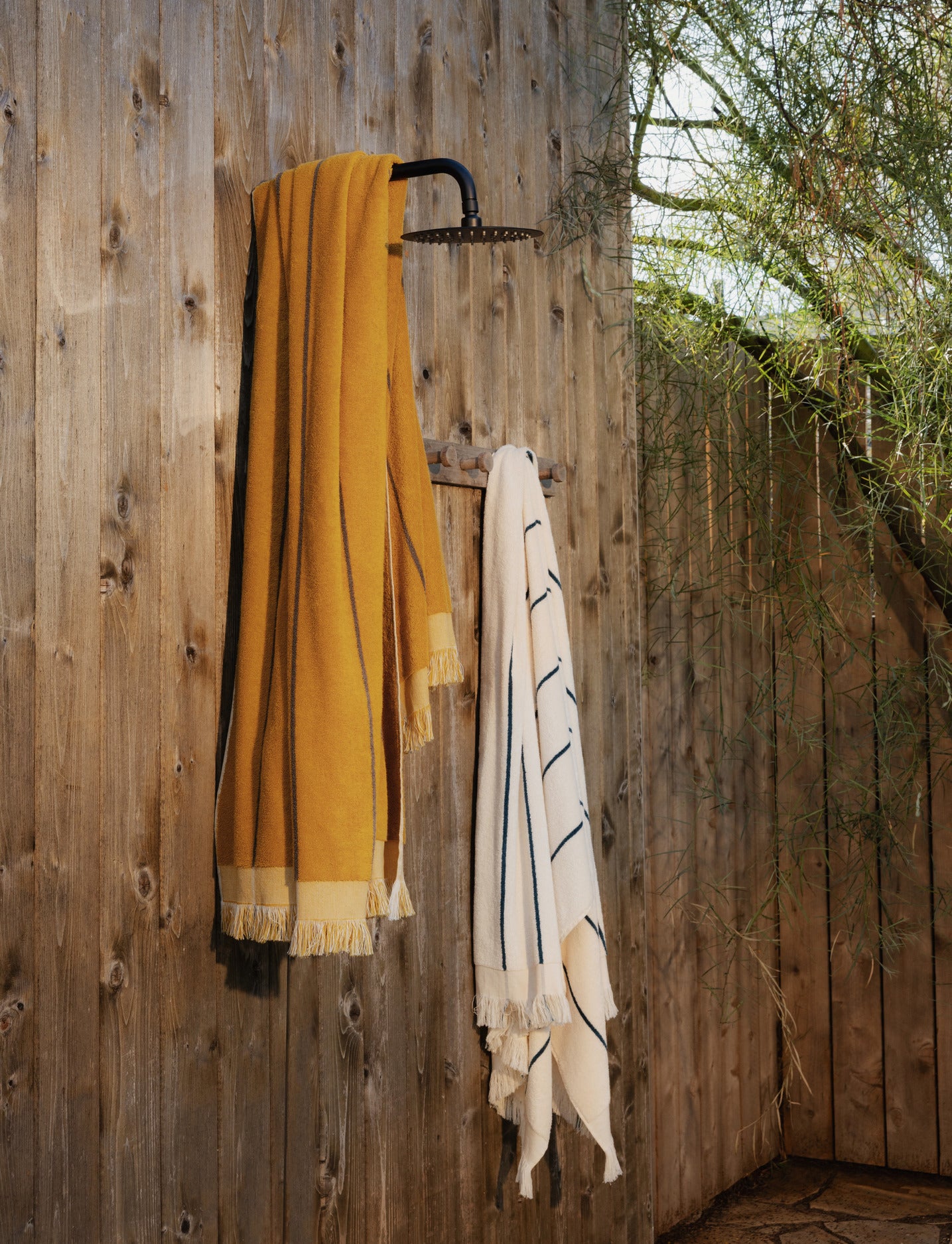 4x Bayside Beach Towel Bundle - Marigold with Warm Grey