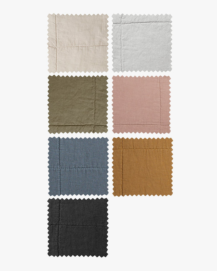 Linen Box Quilt Fabric Swatch (Dusk)