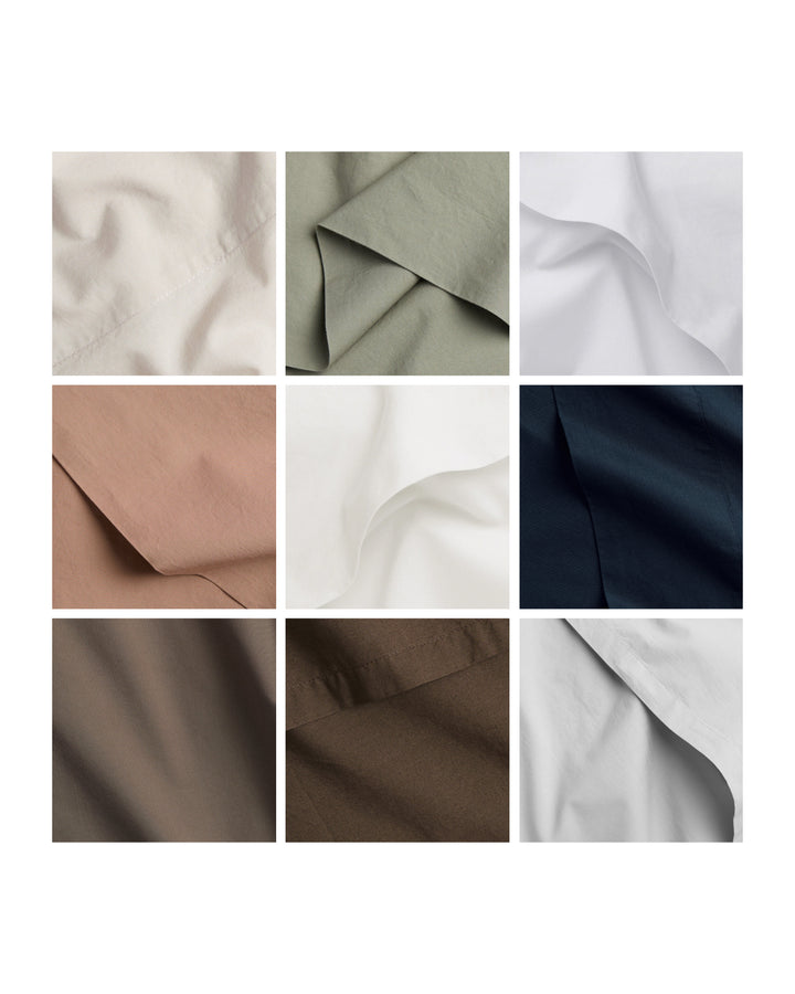 Percale Fabric Swatch (White)