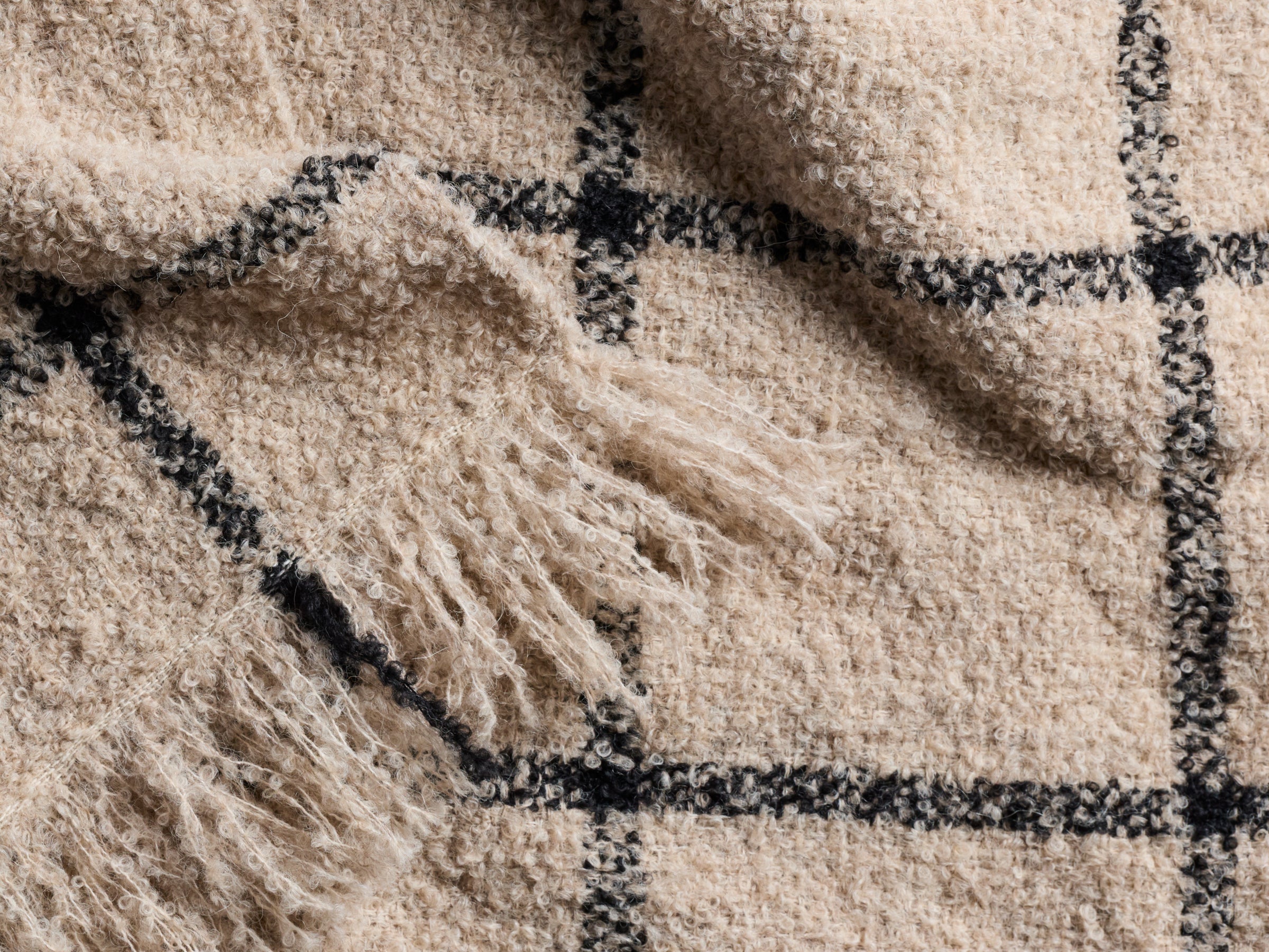 Parachute Windowpane Alpaca Throw - Thumbnail 5