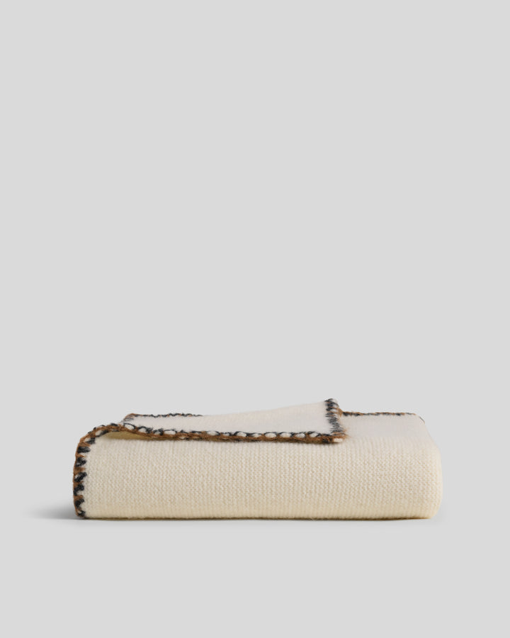 Alpine Alpaca Throw (Cream)