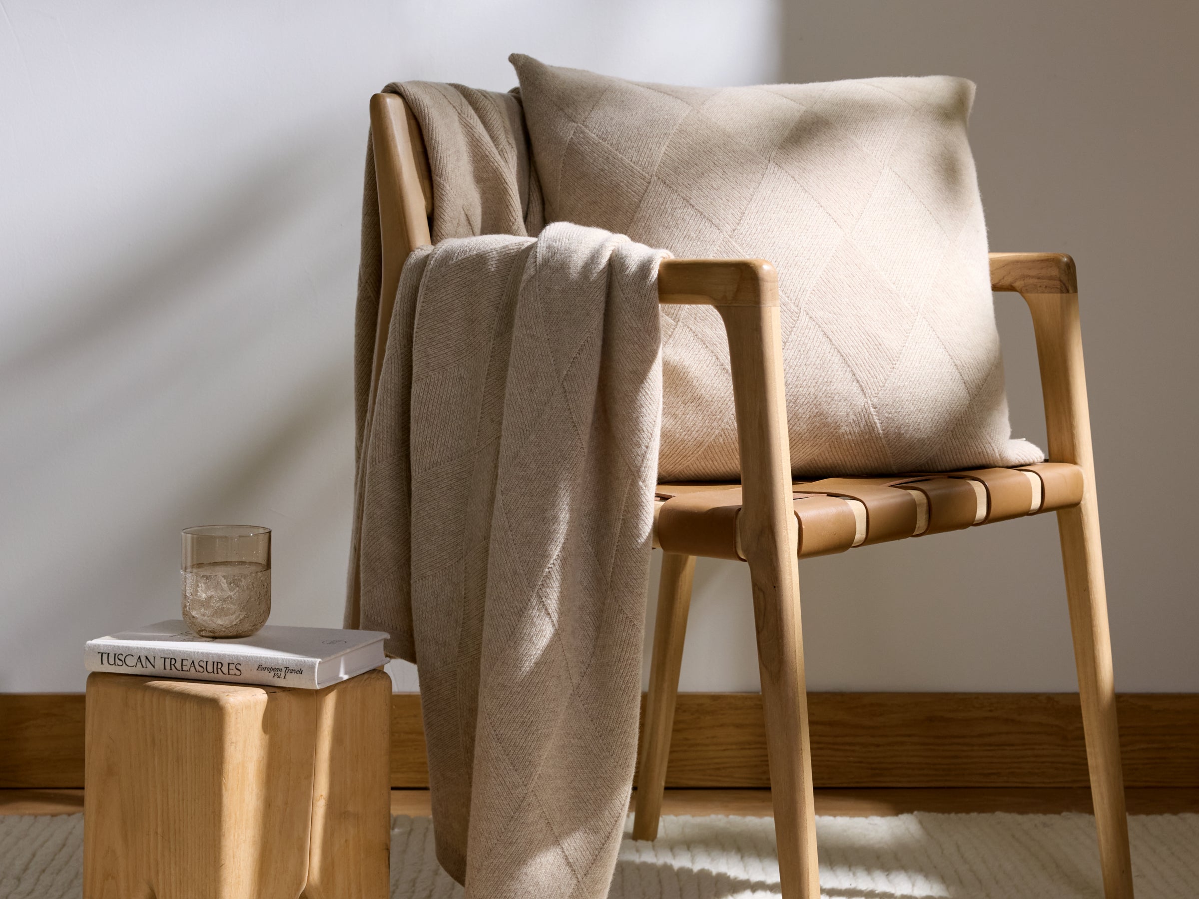 Basketweave Merino Throw