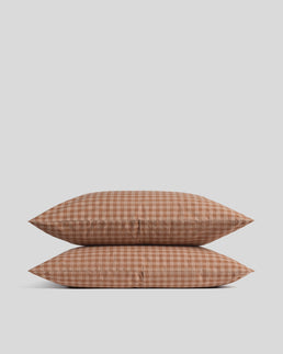 Brushed Cotton Pillowcase Set (Adobe Check)