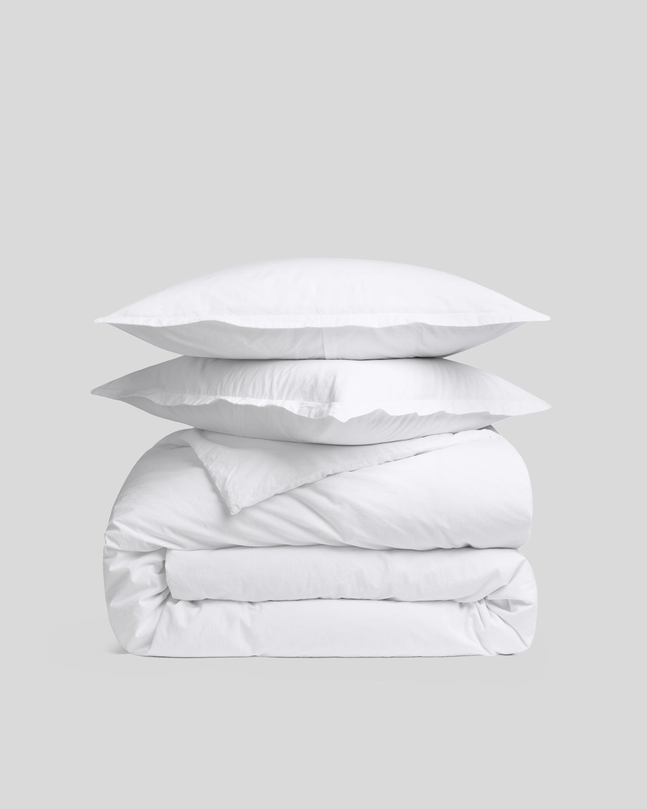 Brushed Cotton Duvet Cover Set - White King